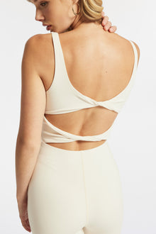 Le Ore | Twist Back Catsuit | Canvas