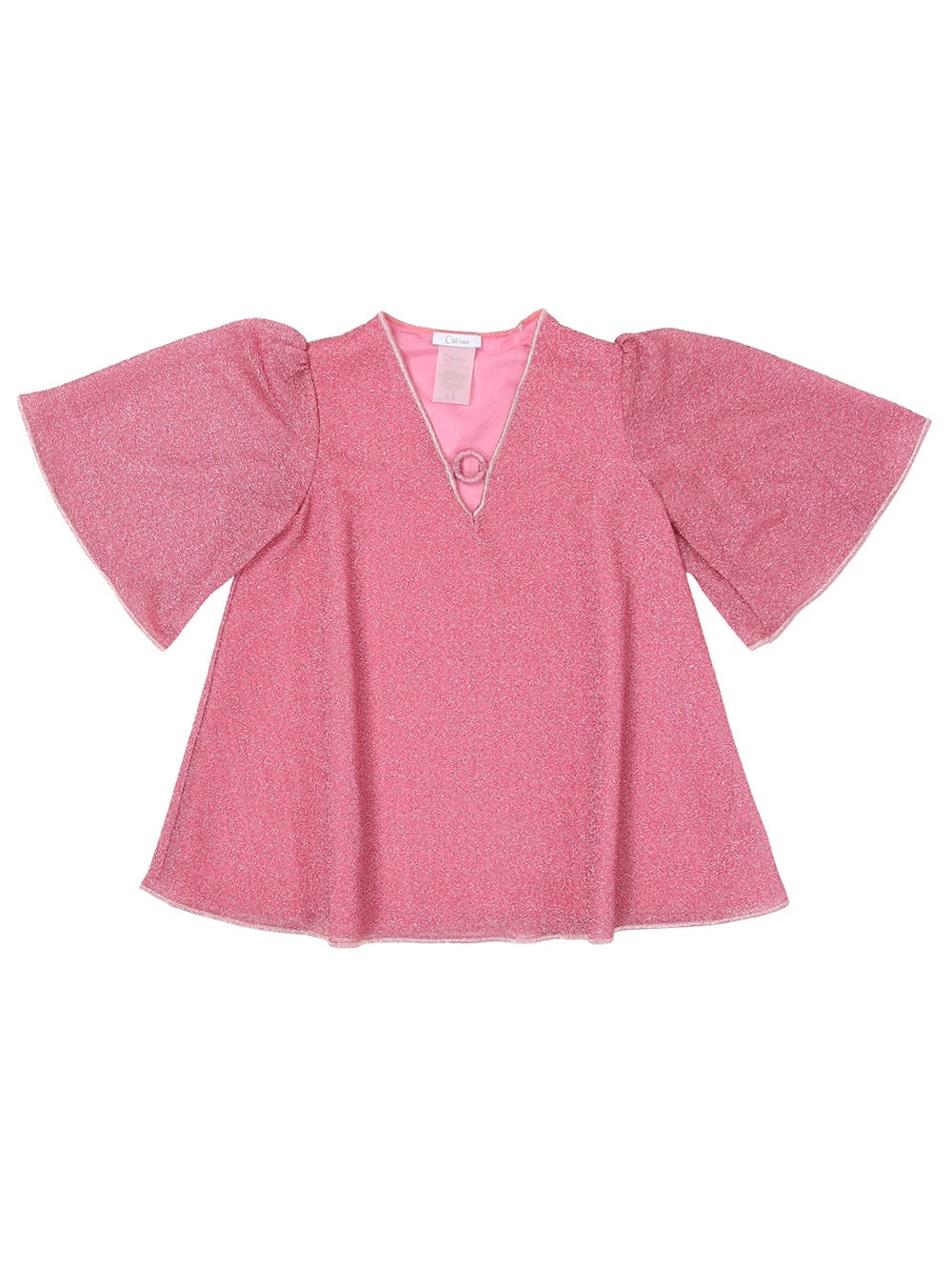 Kids | Oséree | Kid's Lumiere Kaftan Ring Cover Up | Pink