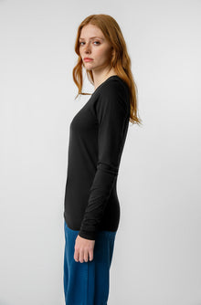 AMO Denim L/S Sweet Tee in Black