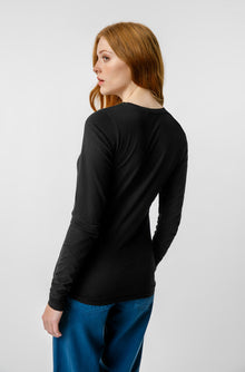 AMO Denim L/S Sweet Tee in Black