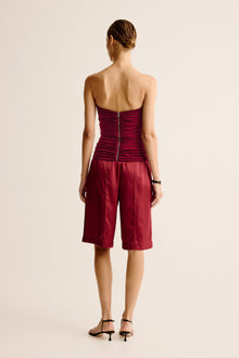 Bonachi Strapless Top | Cherry