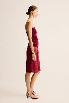 Bonachi Strapless Top | Cherry