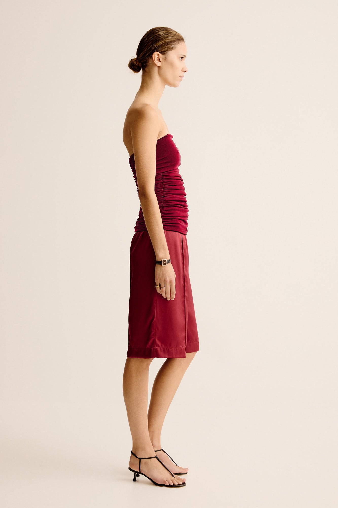 Bonachi Strapless Top | Cherry