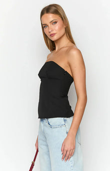Layi Strapless Top | Black