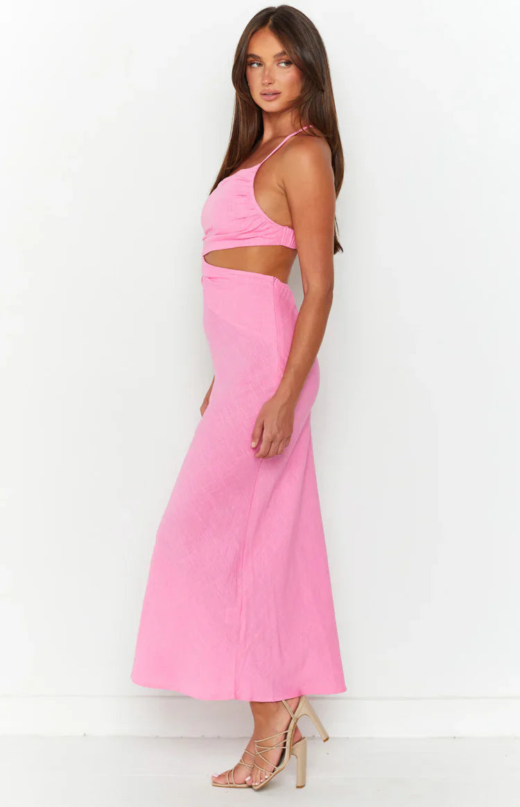 Lene Maxi Dress | Pink