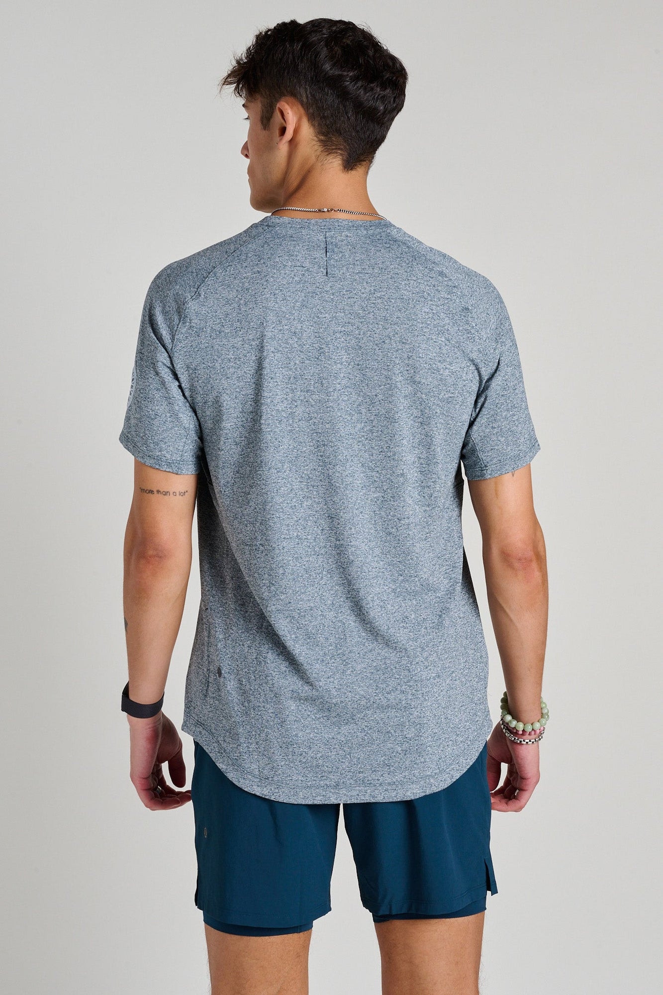 Lululemon | License To Train Short Sleeve | Heathered Indochine Blue