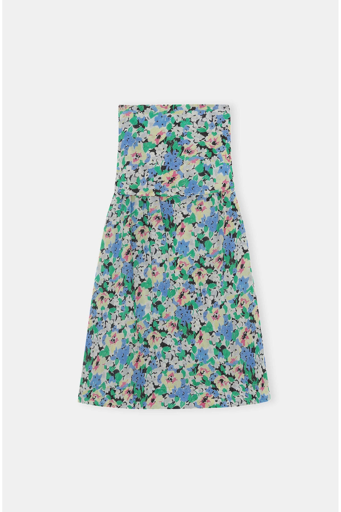 Light Cotton Light Cotton Tieband Multifunctional Dress | Floral Azure Blue