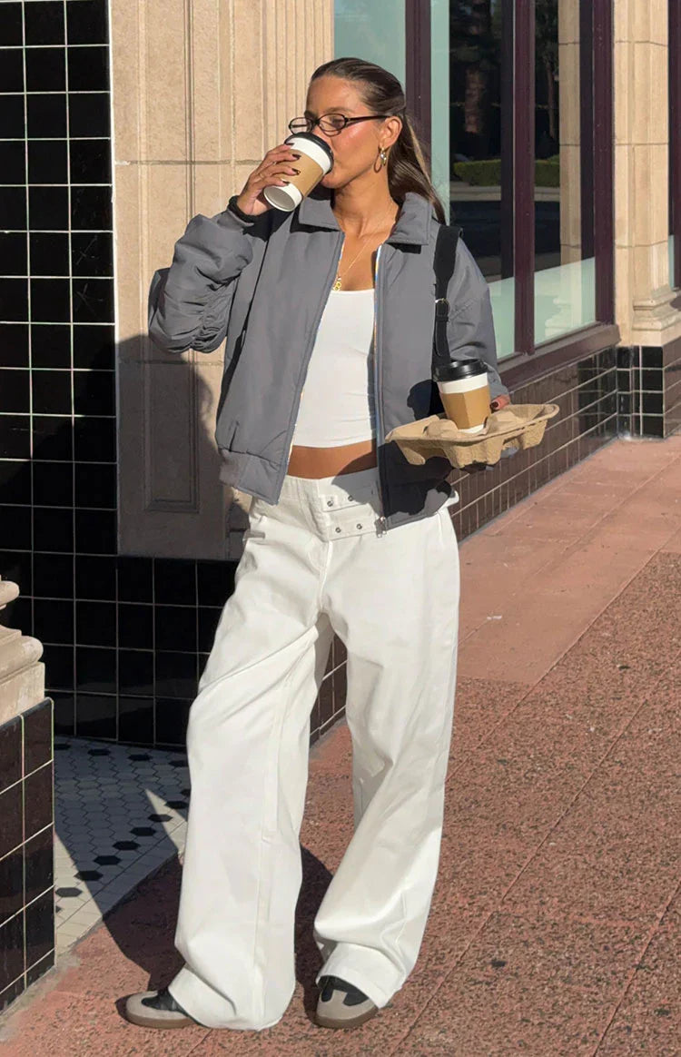 Lila Buckle Pants | Off White