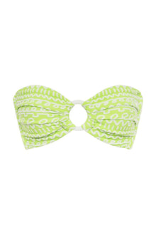Tori Ties Bandeau Bikini Top | Lime Icing