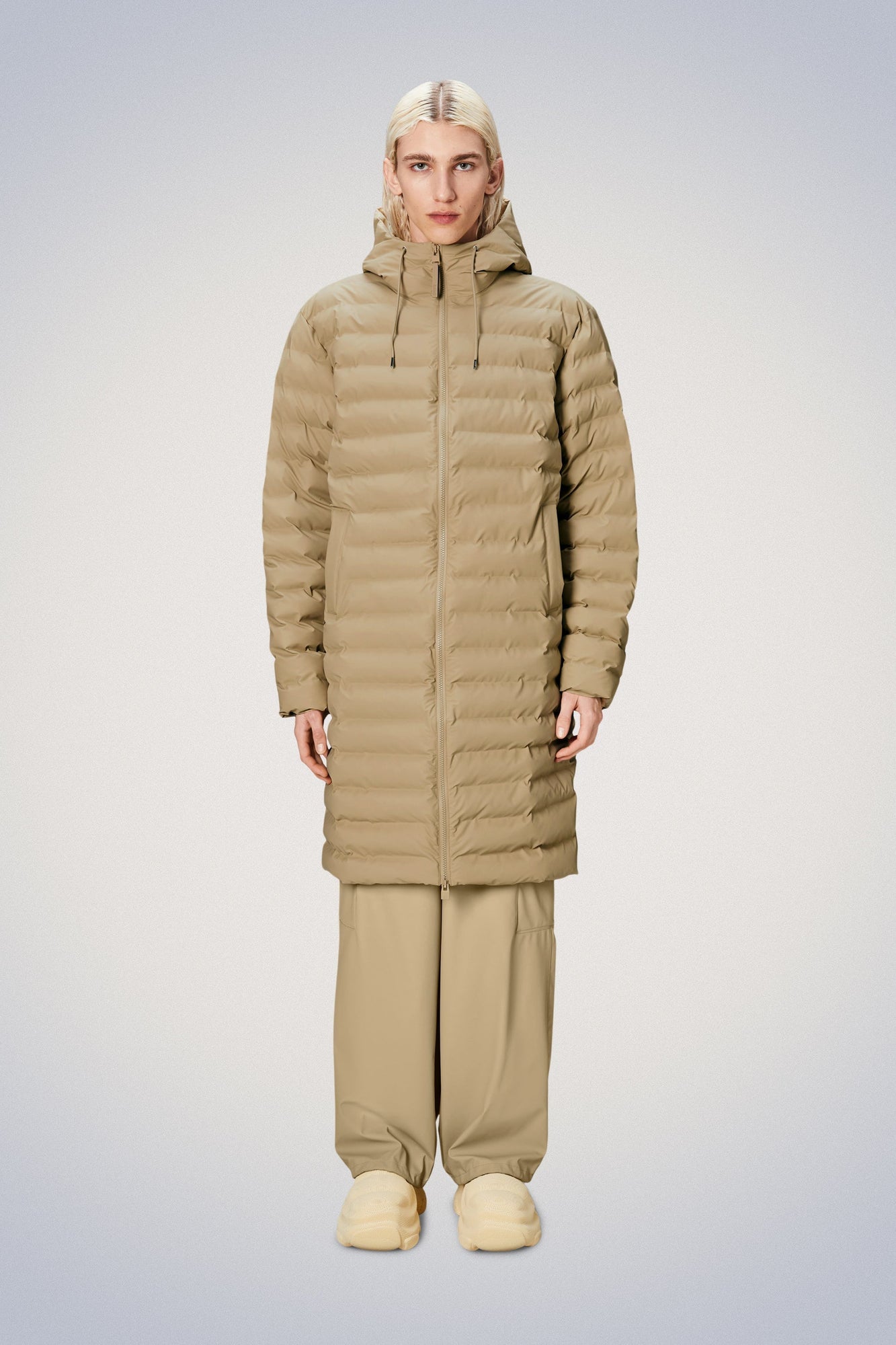 Rains Lohja Longer Puffer Jacket Jackets 24 Sand