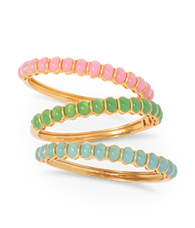 Lillian Bangle Bracelet in Aqua - Loren Hope