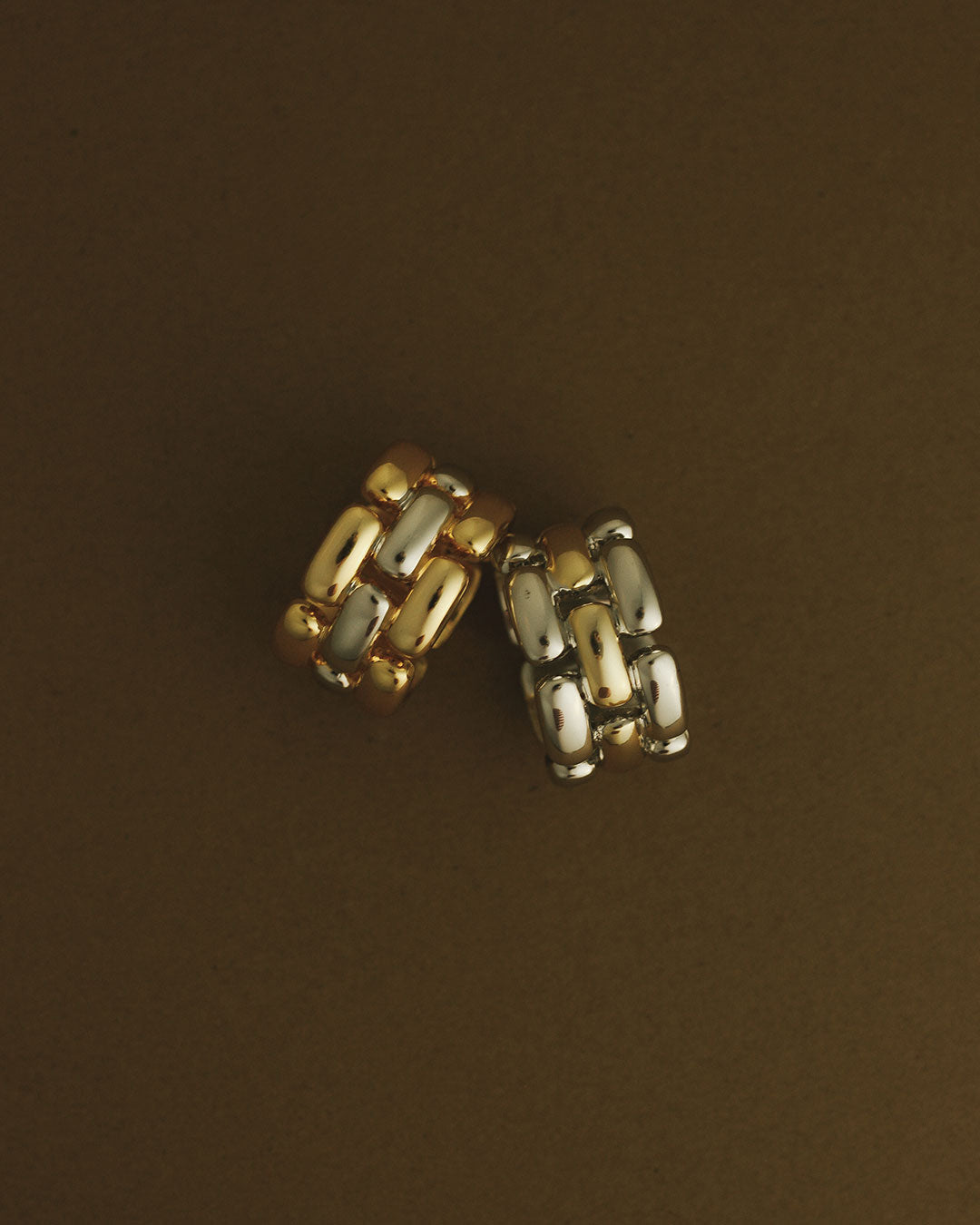 The Noir Link Ring | Gold/Silver