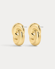 The Solstice Knot Studs | Gold