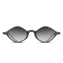 M1026 Geometric Sunglass | Deep Purple | Grey Gradient Lenses | 46M