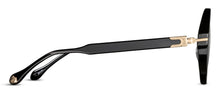 Unisex | M2059 Round Sunglass | Black/Brushed Gold | Grey Solid Lenses | 48MM