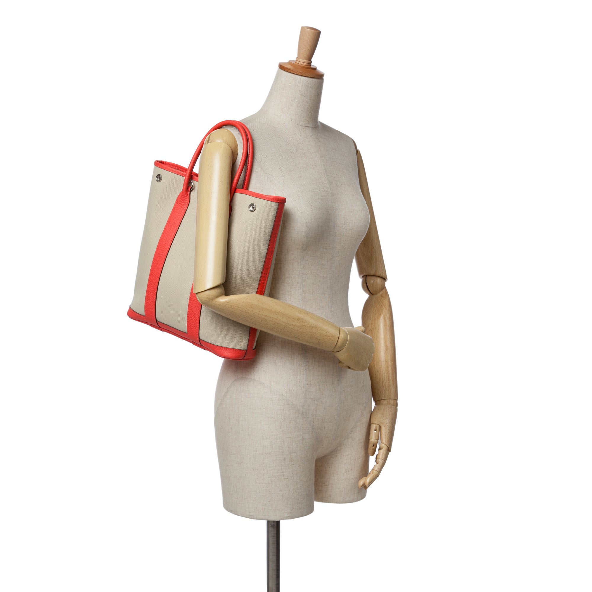 Hermes | Pre-Owned Toile and Negonda Garden File 28 | Brown/Beige