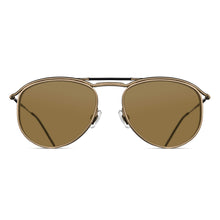 M3122 Panto Sunglass | Matte Gold | Brown Lens | 55MM
