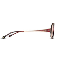 M3124 Rectangle Sunglass | Rose Gold/Bordeaux | Pink Gradient Lens | 51MM