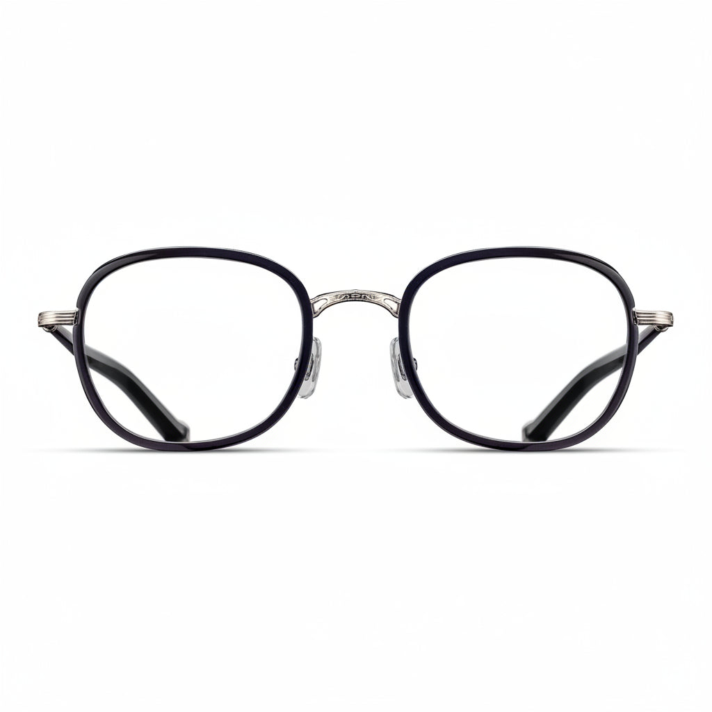 Unisex | M3126 Square Optical | Palladium White/Black | Clear | 49MM