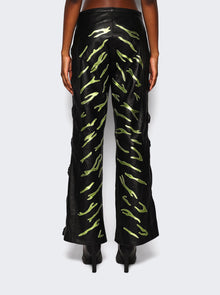 Women | Momma's Blues | Magaly Tiger Pants Black | Green