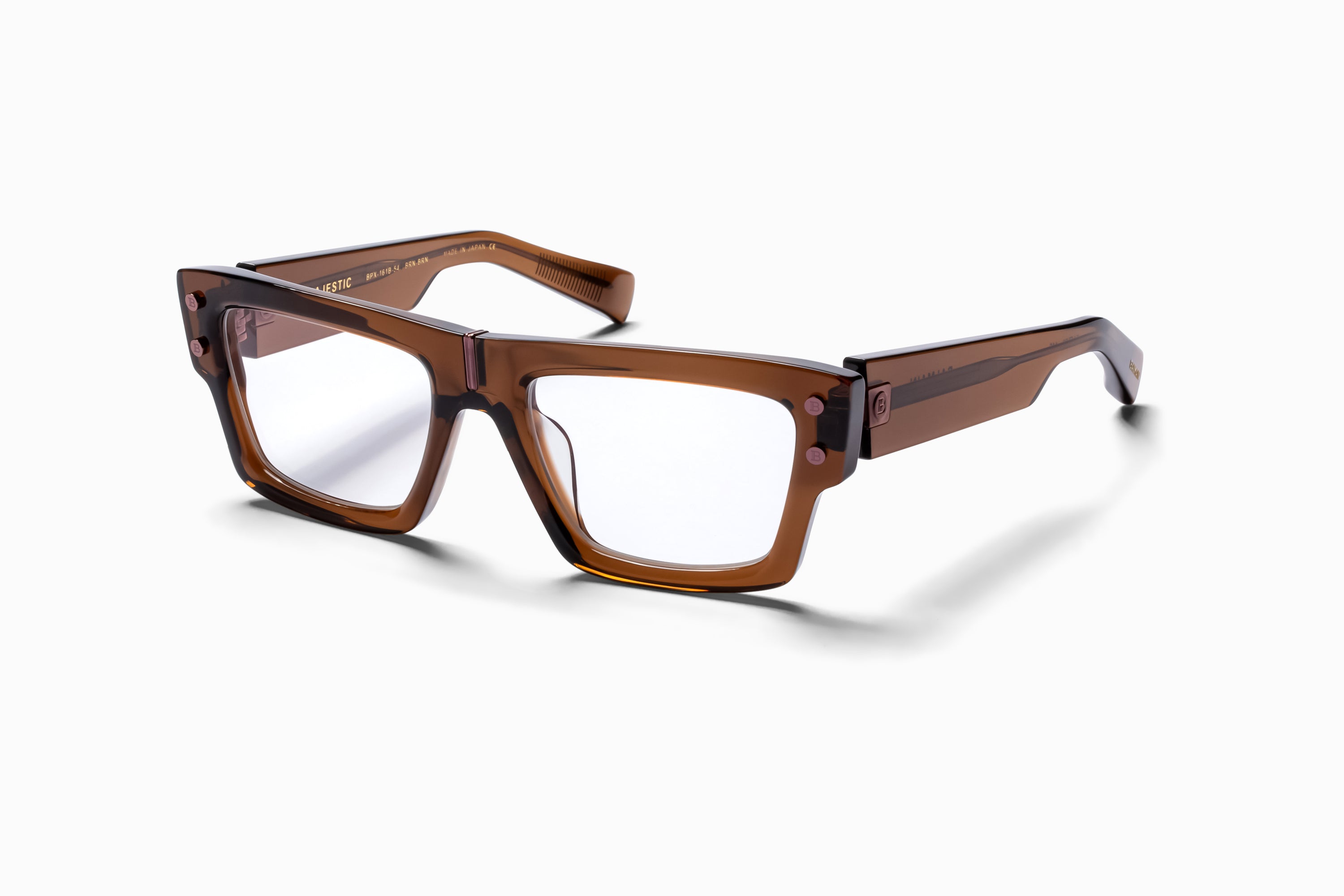 Unisex | Majestic Optical | Leather Brown - Brown | Clear