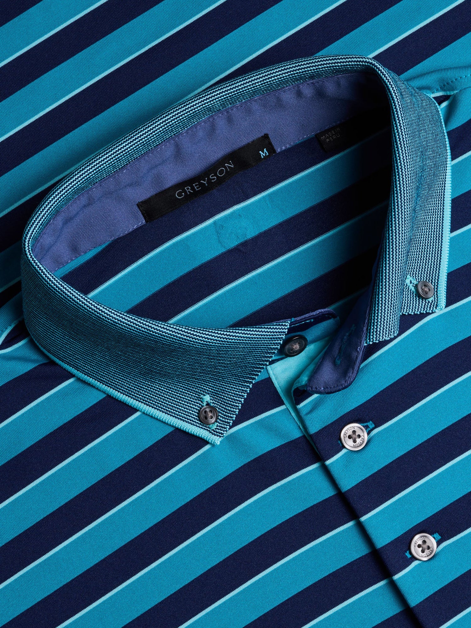 Men | Wolastoq Polo | Cyano/Maltese Blue/Torrent