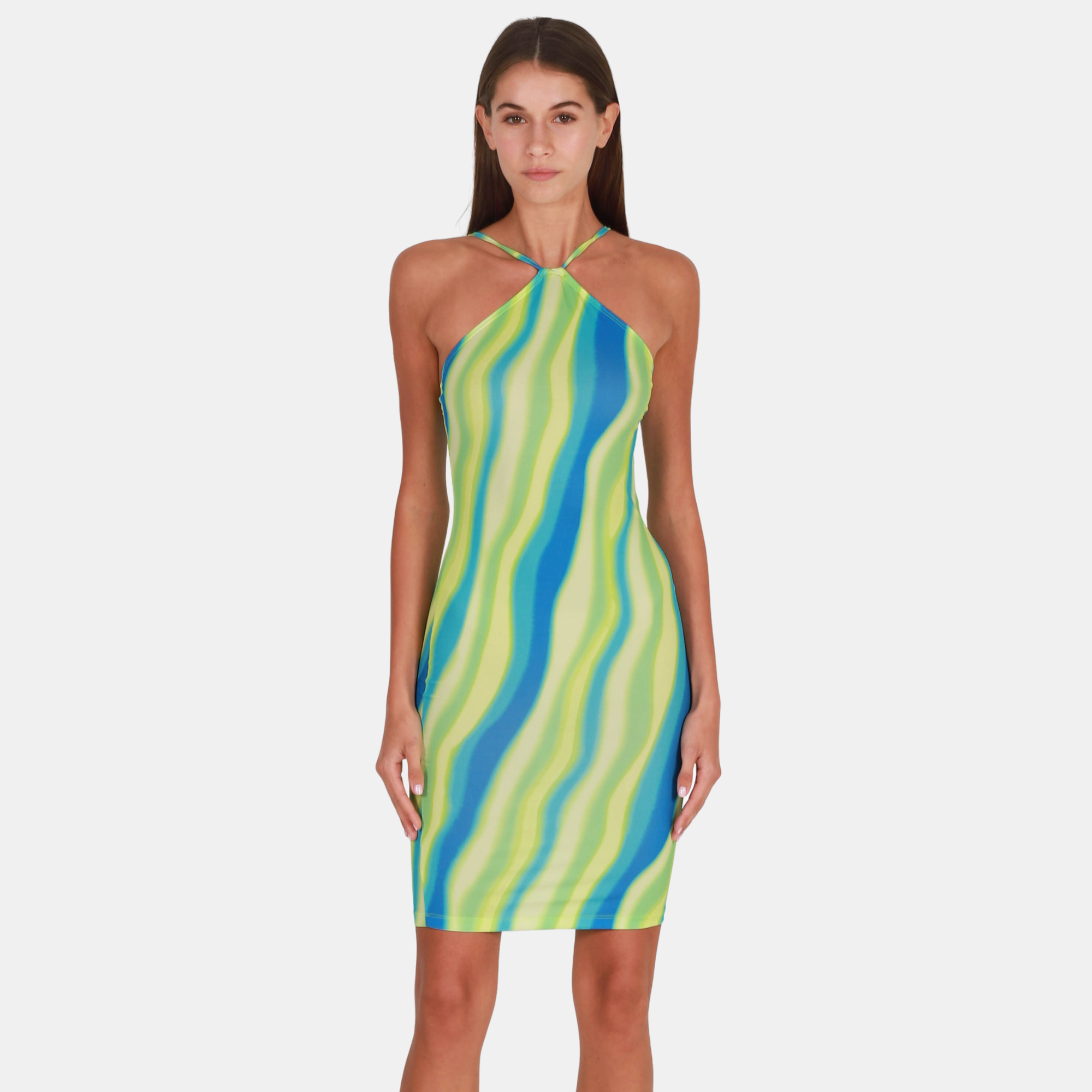 OW Collection Mia Dress | Green Print