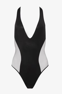 Backless One-Piece Swimsuit - Minuit | Black
