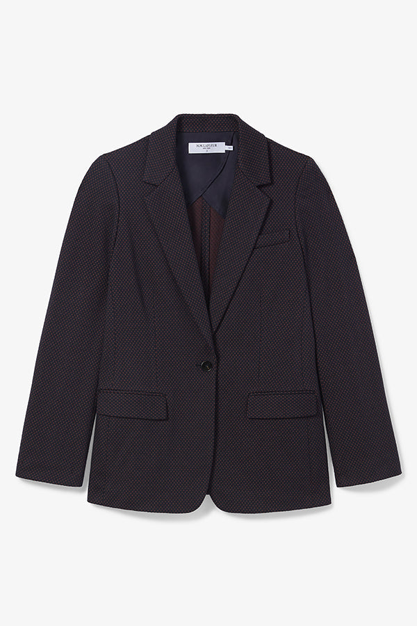 Packshot image of the yiyan blazer in navy multi | Still | Exclude