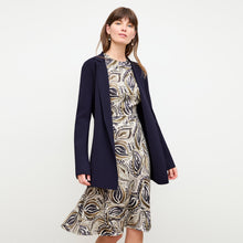 Front image of a woman wearing the Merritt Jardigan in Navy | Exclude