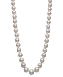 Round Strand Necklace | 14K Yellow Gold | White Freshwater Pearl11mm - 14mm
