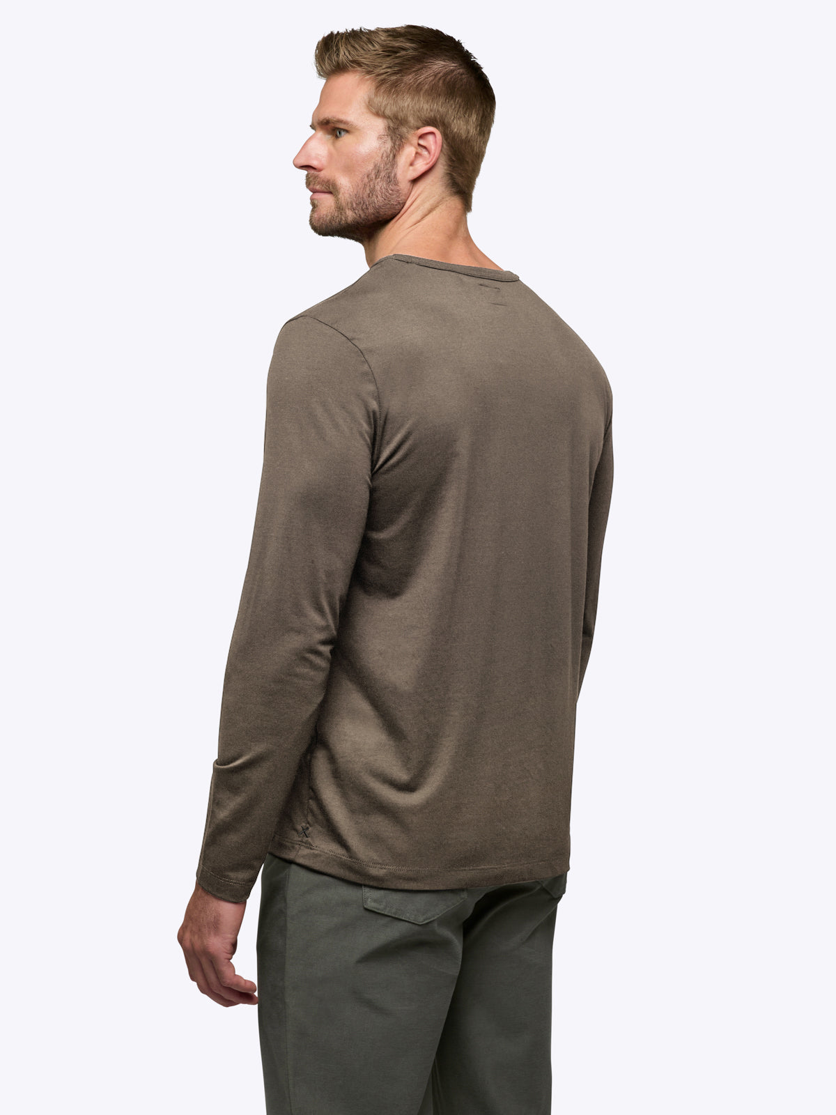 Mens | AO Forever Long Sleeve Tee | Classic-Fit PYCA Pro | Morel