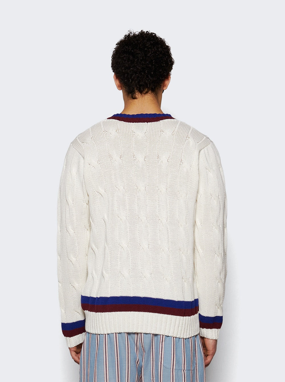 Men | Bode | Tennis Sweater | Cream