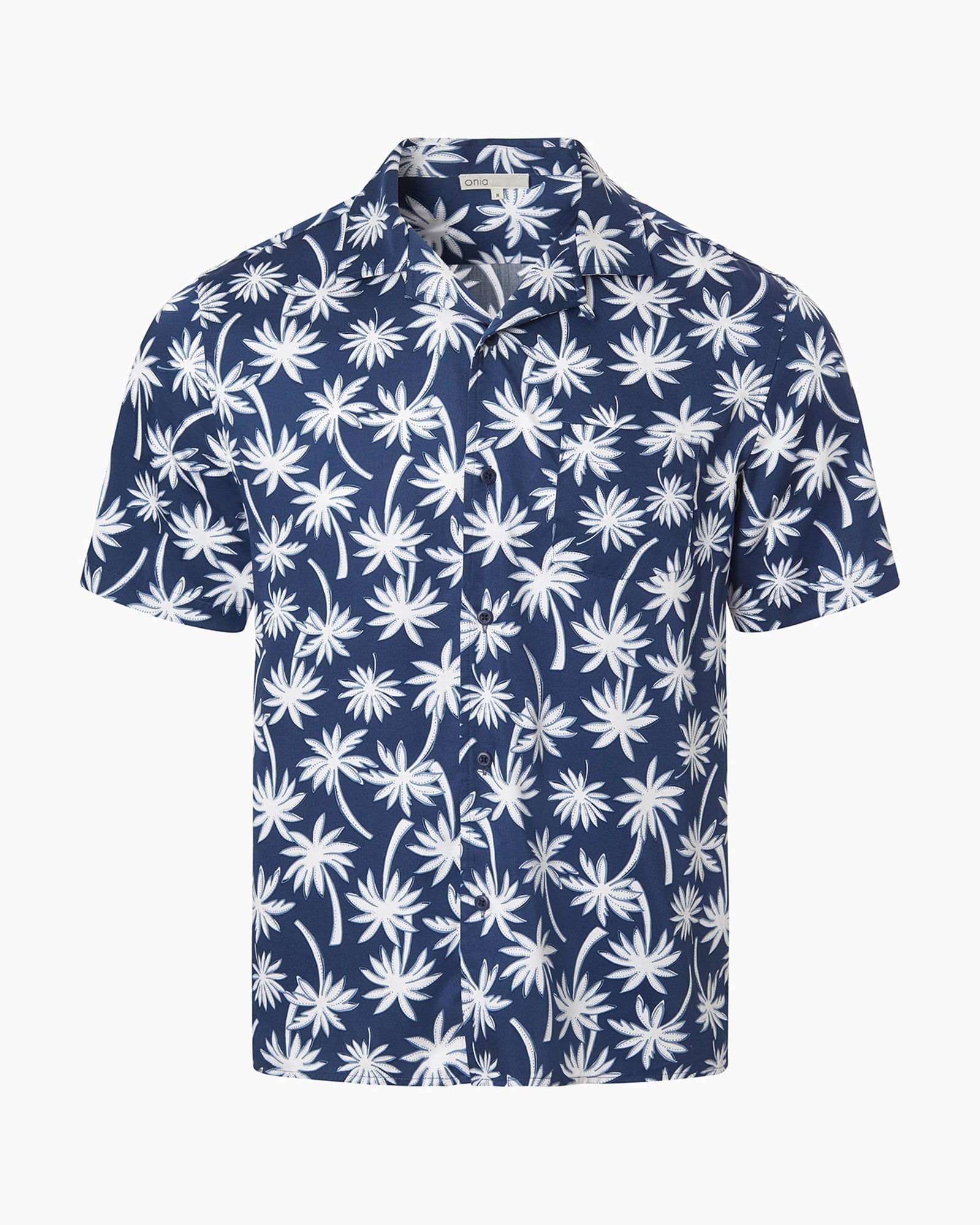 Mens | Tencel Vacation Shirt | Deep Navy/White
