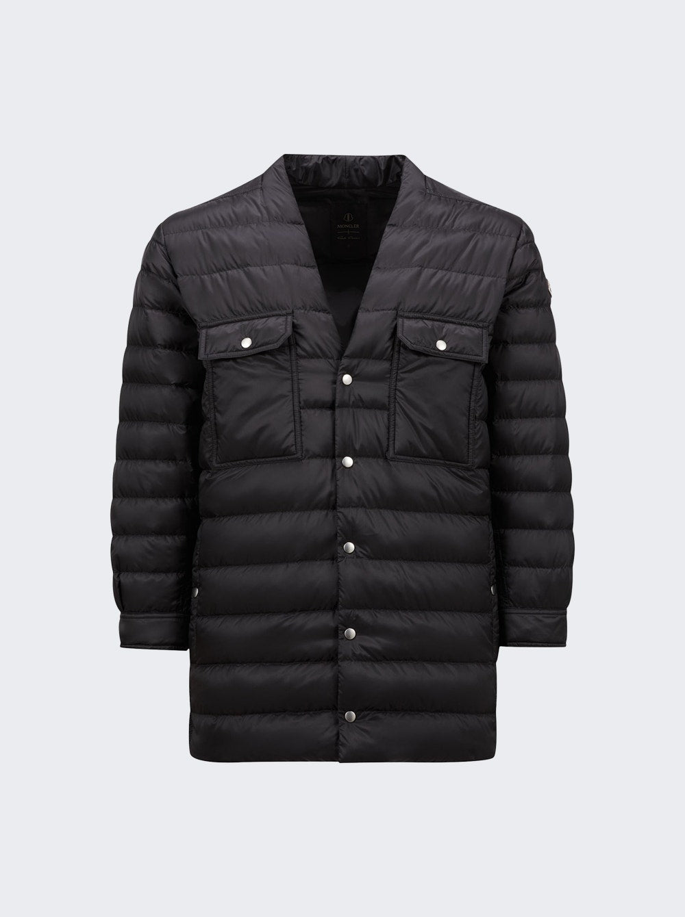 Men | Rick Owens X Moncler | Woven Outershirt | Black