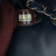 Chanel | Pre-Owned Canvas Stripe Flap Bag | BlueBlack