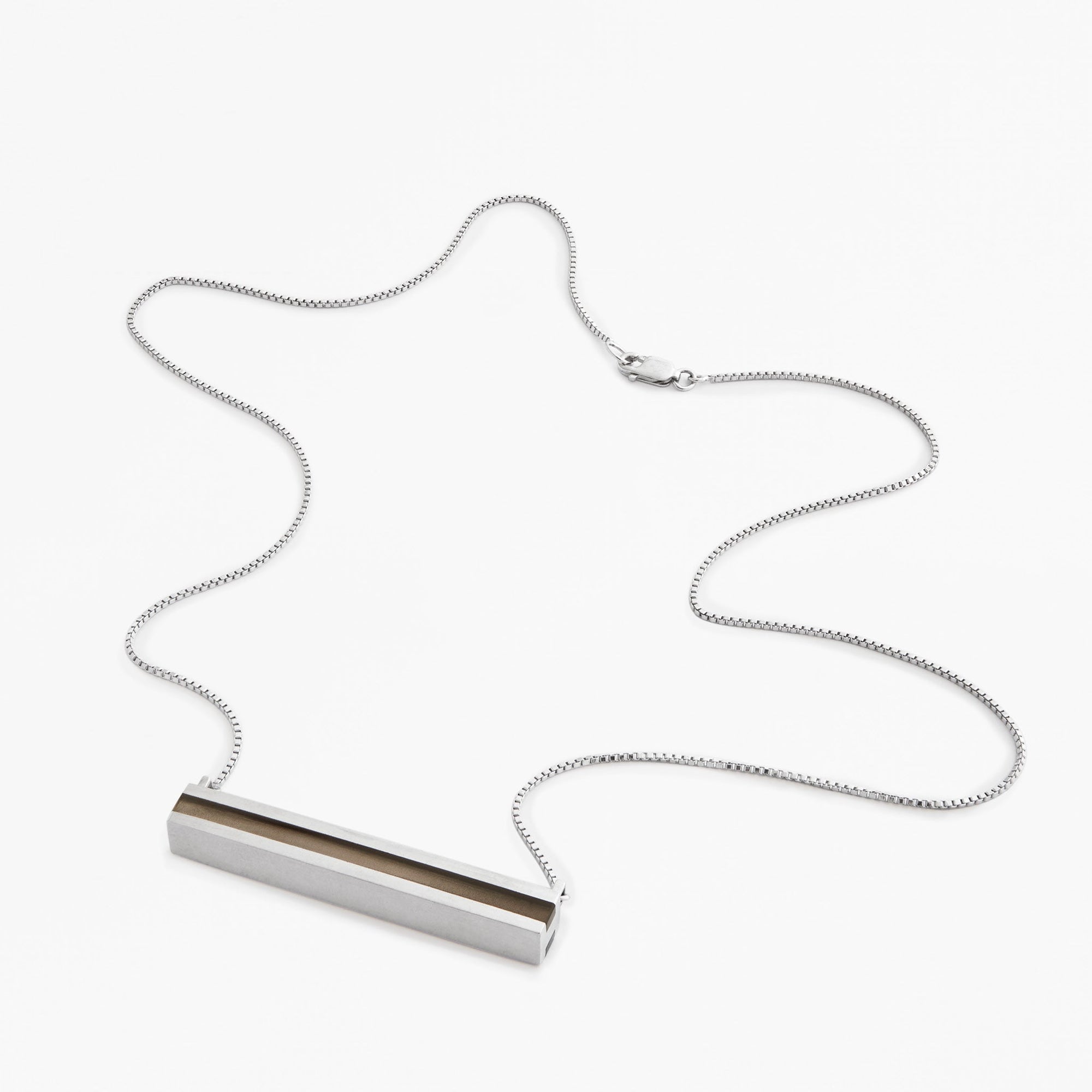 Inverse Pendant | Silver | Smokey Quartz