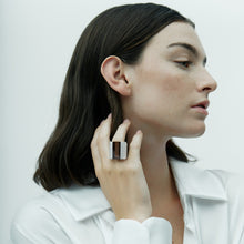 Deckard Ring | Sterling Silver | Smokey Quartz