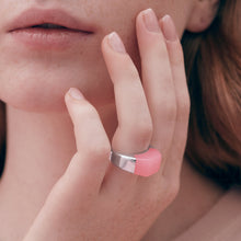 Sello Ring | Sterling Silver | Pink