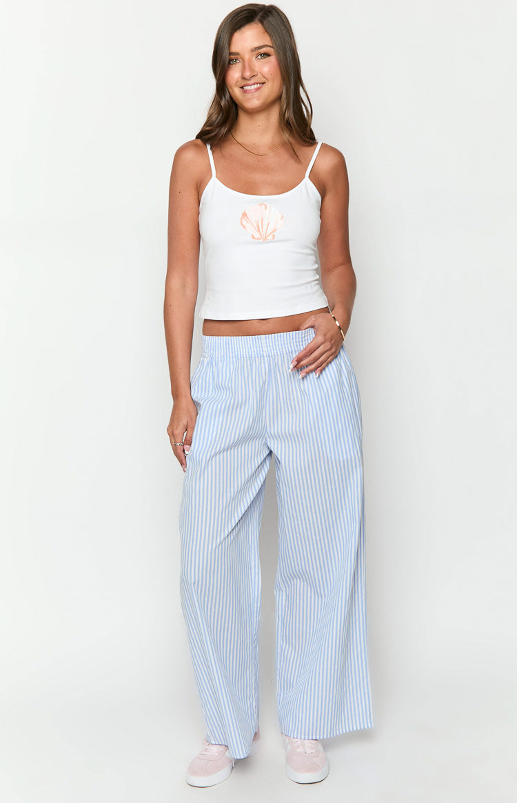 Mahalia Pants | Light Blue Stripe