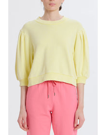 Mandi Cropped Sweatshirt | Yellow