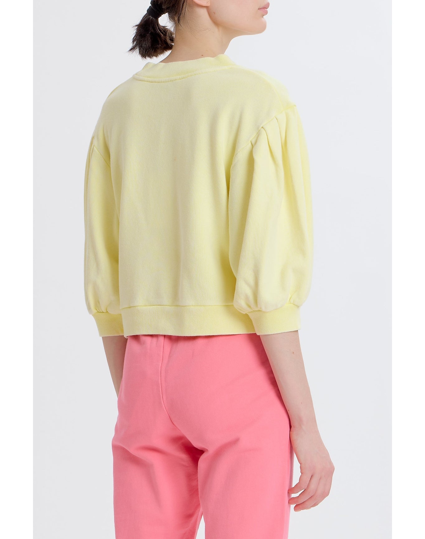 Mandi Cropped Sweatshirt | Yellow
