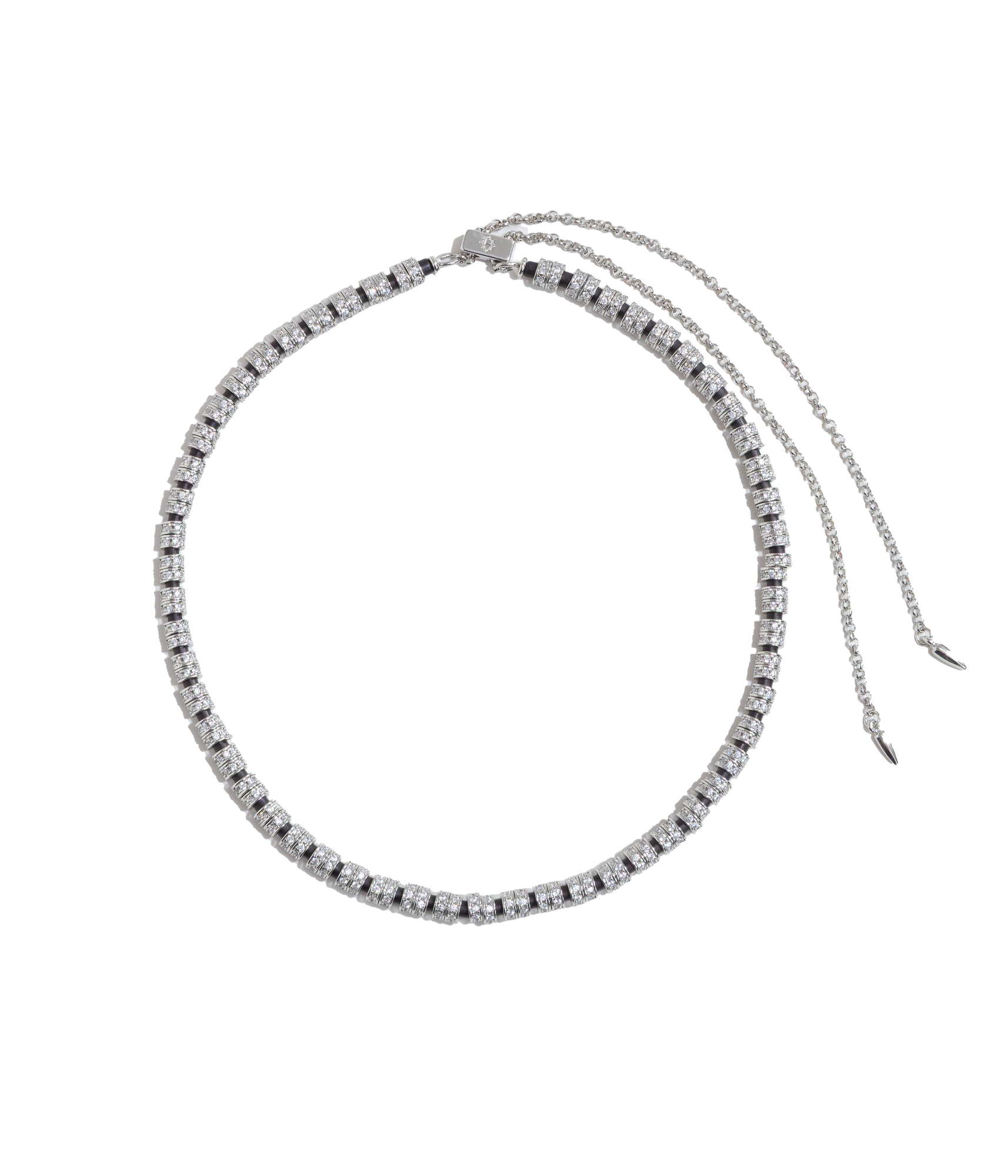 Manon Slider Necklace in Jet - Loren Hope