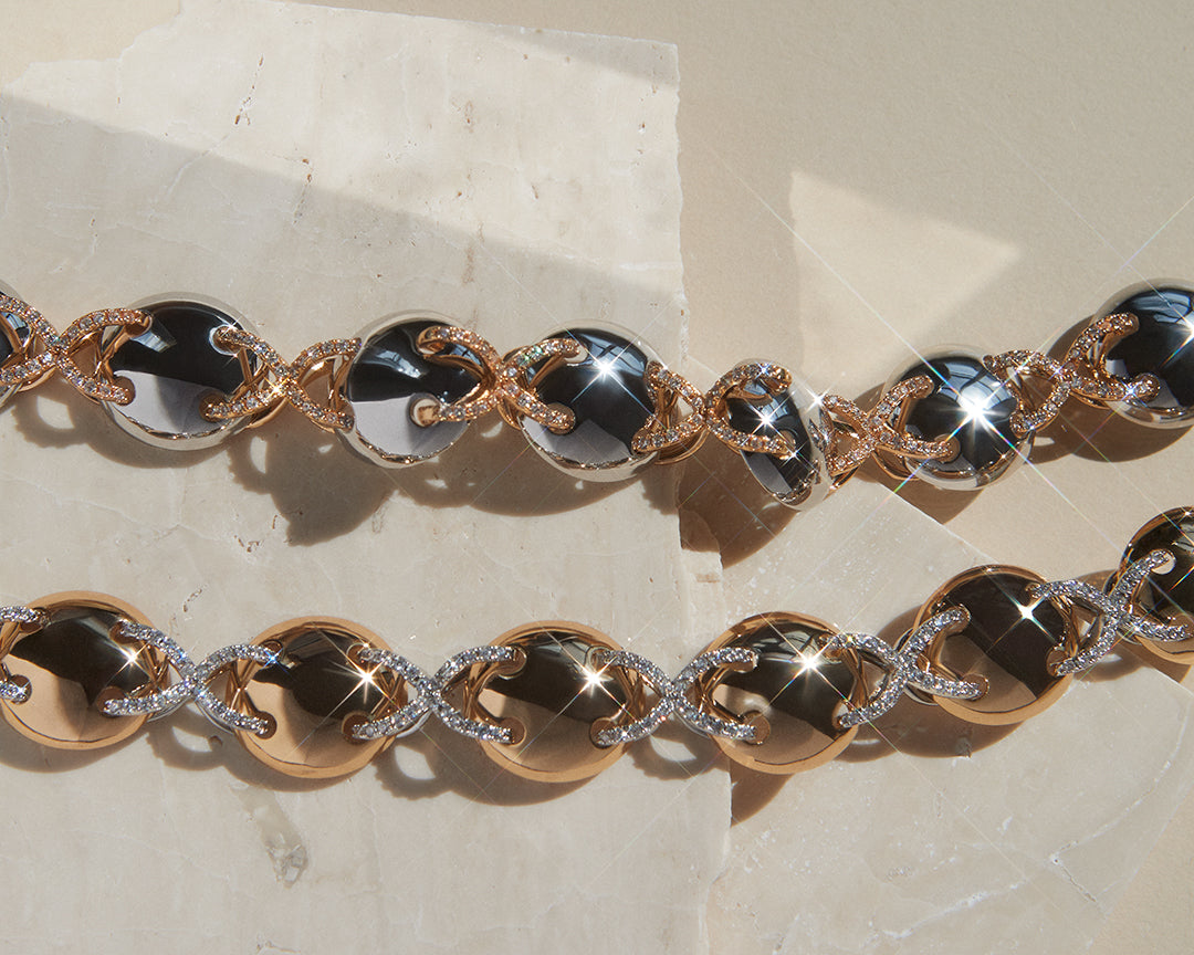 Mariner Cross Bracelet | Cubic Zirconia | Silver