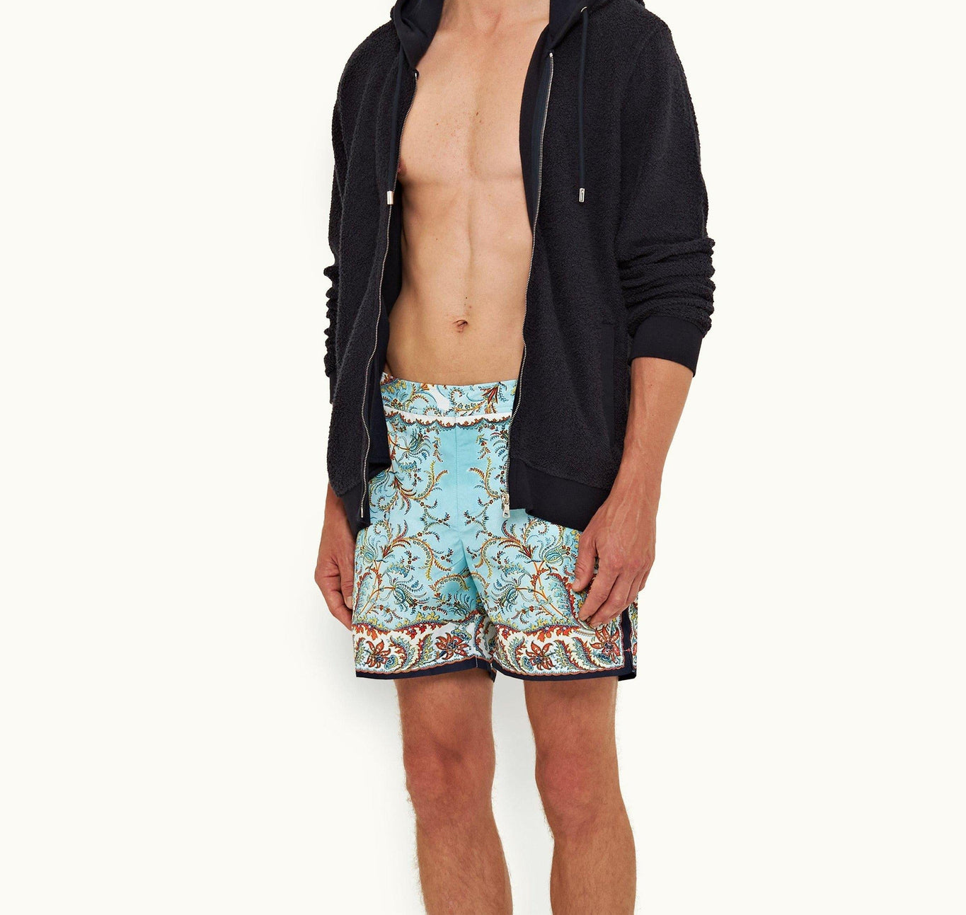 Mathers Zip-Thru Hooded Sweatshirt | Dark Nocturnal Navy