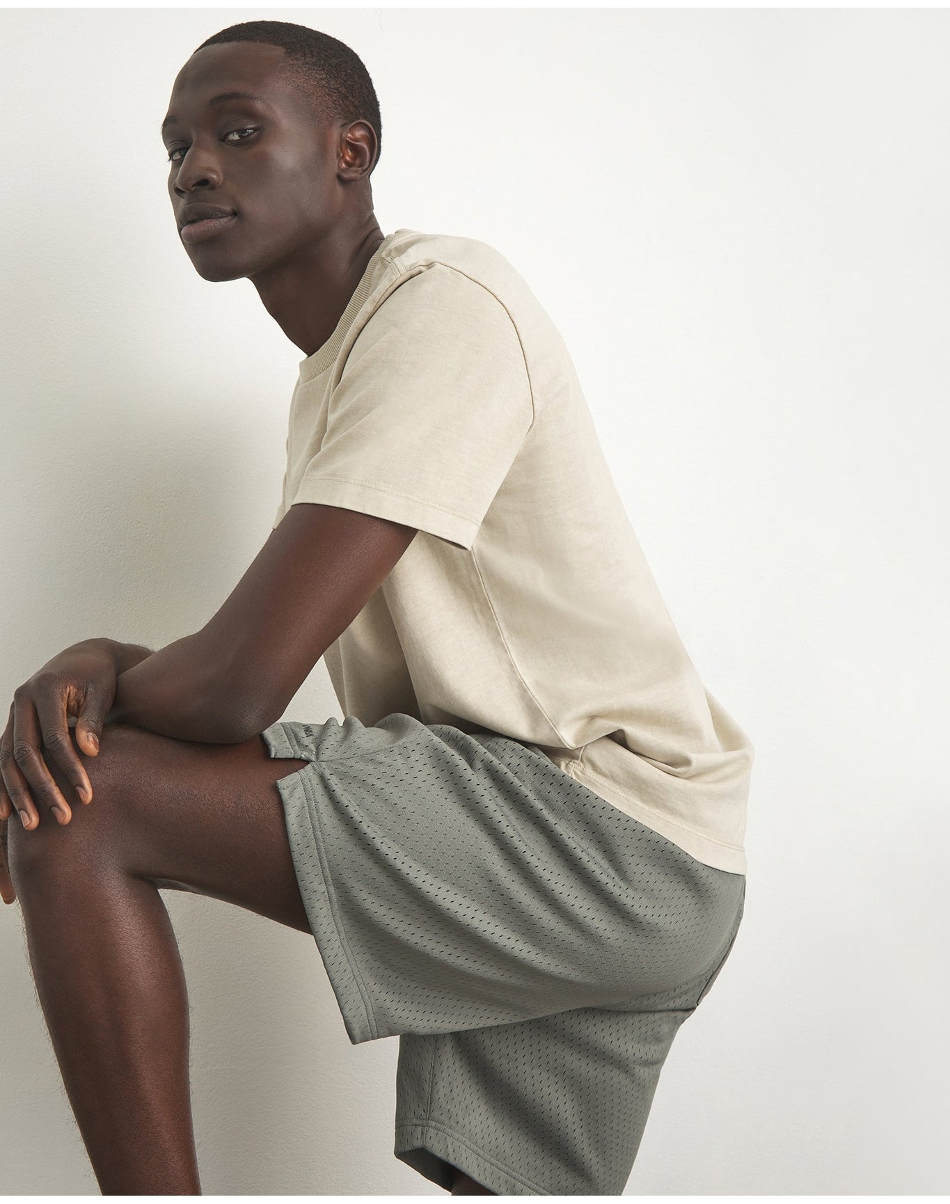 Men | Garment Dye Jersey Crew Neck Tee | Lilac