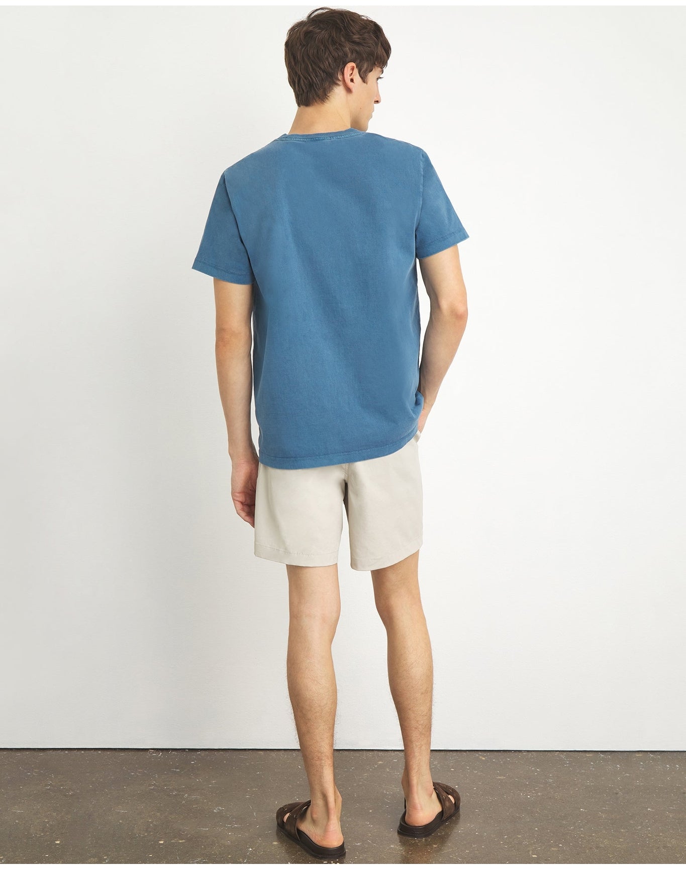 Men | Garment Dye Jersey Crew Neck Tee | Lilac