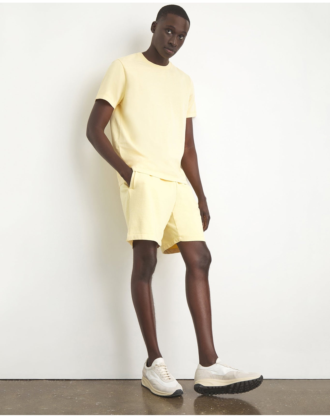 Men | Garment Dye Jersey Crew Neck Tee | Lilac