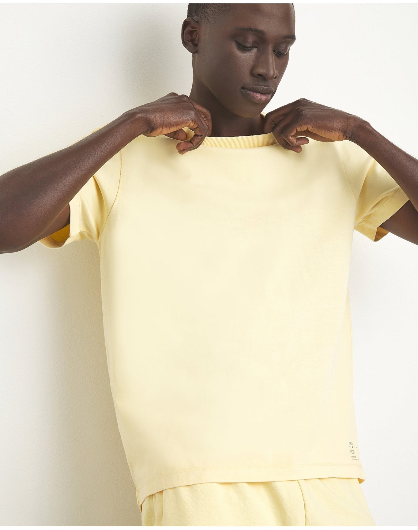 Men | Garment Dye Jersey Crew Neck Tee | Lilac