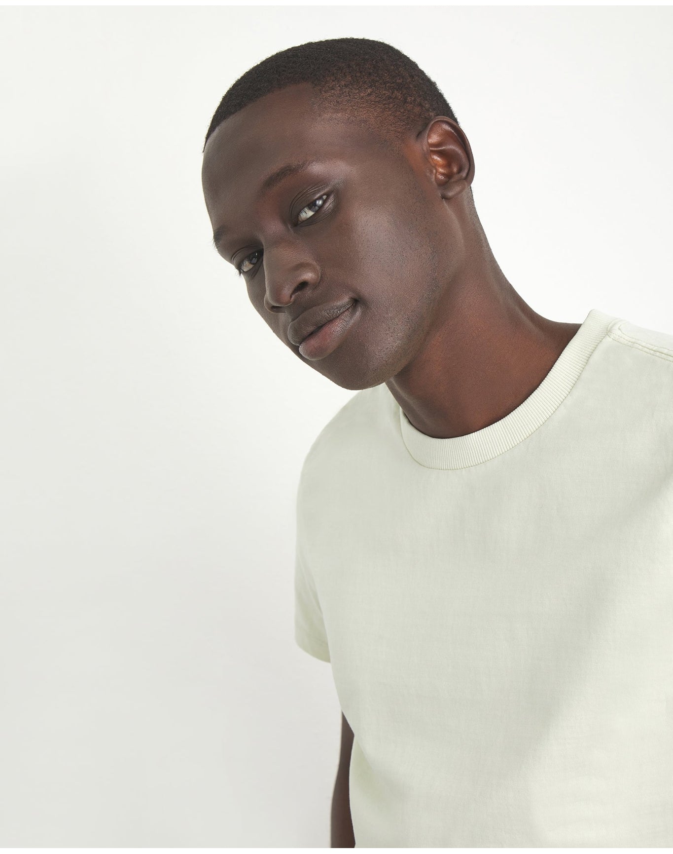 Men | Garment Dye Jersey Crew Neck Tee | Lilac